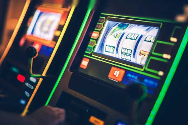 Digital Slot Machines Play — Stock Photo, Image