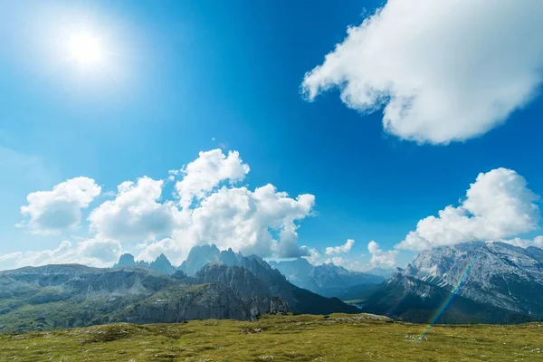 Dolomitas Montanhas Vista — Fotografia de Stock