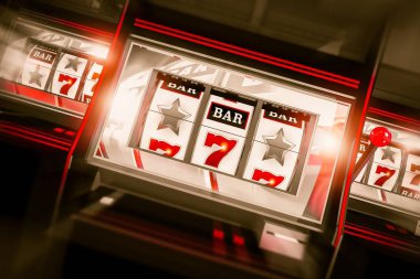 Slot makinesi Spin 3d Render