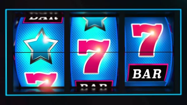 Casino Lucky Slot rullar — Stockfoto