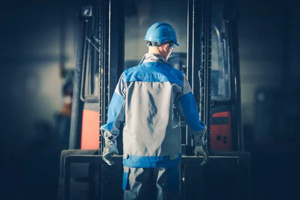 Fork Lift Truck Driver — Stock Photo, Image