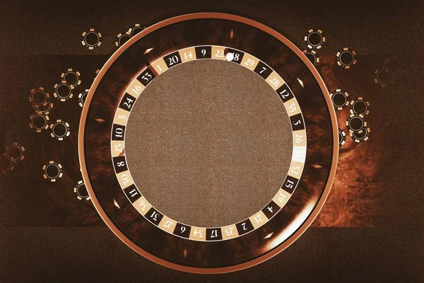 Roulette hjulet kopia utrymme — Stockfoto