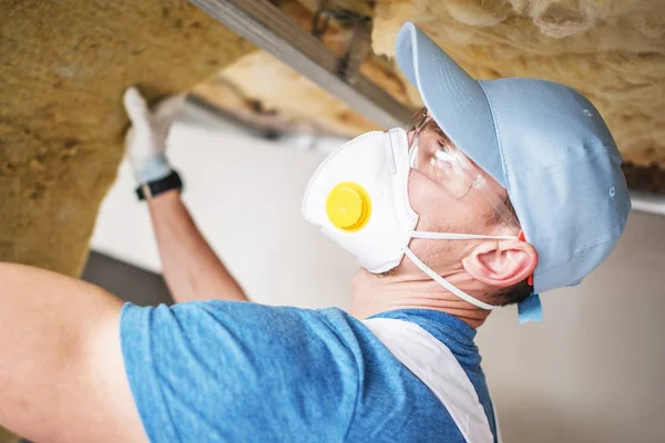 Insulating Material Installation — Stock Photo, Image