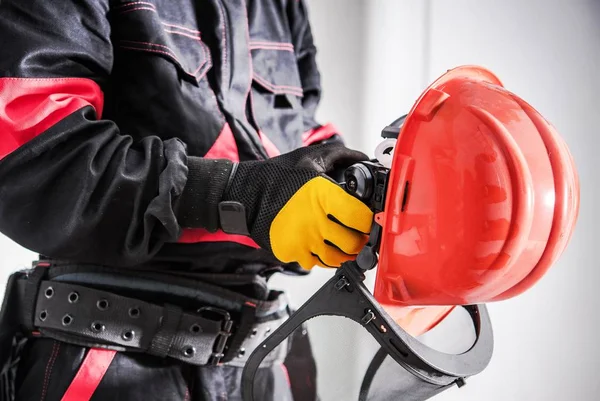 Uso de equipos de protección — Foto de Stock