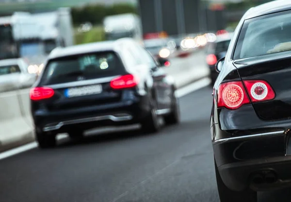 Europese snelweg verkeer — Stockfoto