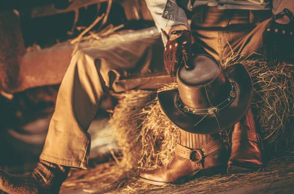 Cowboy de desgaste Wester — Fotografia de Stock