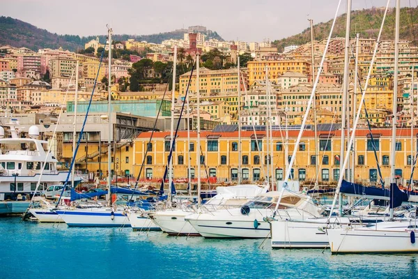 Hafen von Genua Italien — Stockfoto