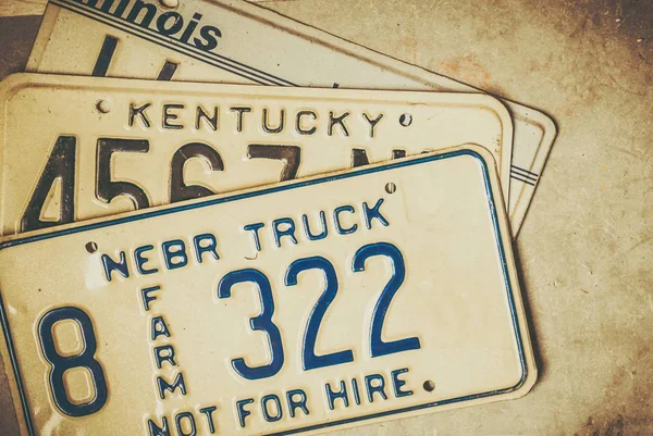 American License Plates — Stock Photo, Image
