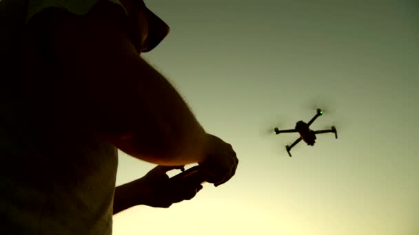 Remote Controlled Drone Aircraft. — Stock Video