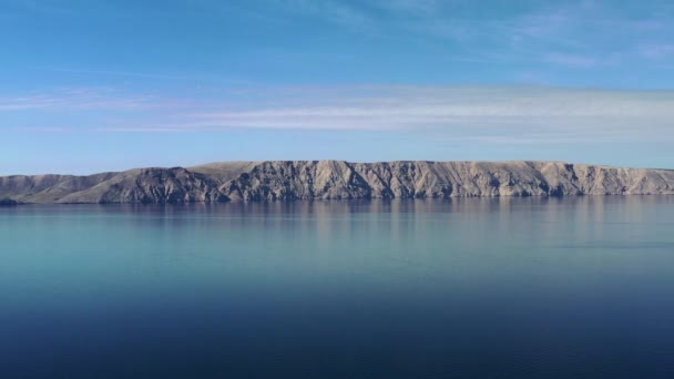 Panorama aérien panoramique de la mer Adriatique et de la Méditerranée . — Video