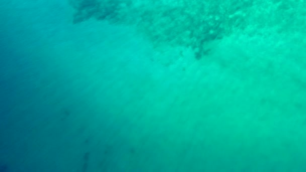 Tropical turquesa cristalina agua clara naturaleza fondo material de archivo . — Vídeos de Stock