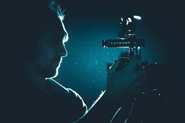 Filmmaker Taking Shots — Stock Photo, Image