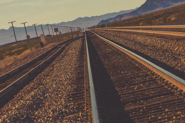 Trilhas ferroviárias de Nevada — Fotografia de Stock