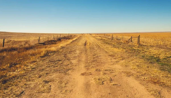 Colorado platteland Road — Stockfoto