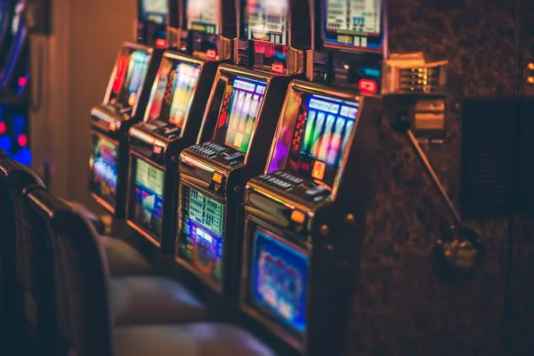 Row of Slot Machines — Stock Photo, Image