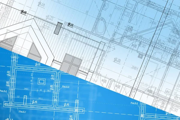 Projekt nowoczesnego domu — Zdjęcie stockowe