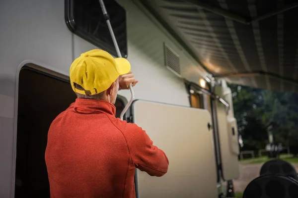 Camper Van RV Awning — 스톡 사진