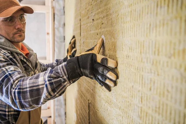 House Wool Insulation — Stock Photo, Image