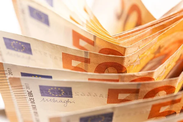 Thema Wirtschaft Und Wirtschaft Europäische Euro Geld Konzept Nahaufnahme Foto — Stockfoto