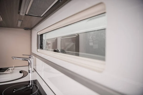 Interioir Recreational Vehicle Kitchen Area Living Space — 스톡 사진