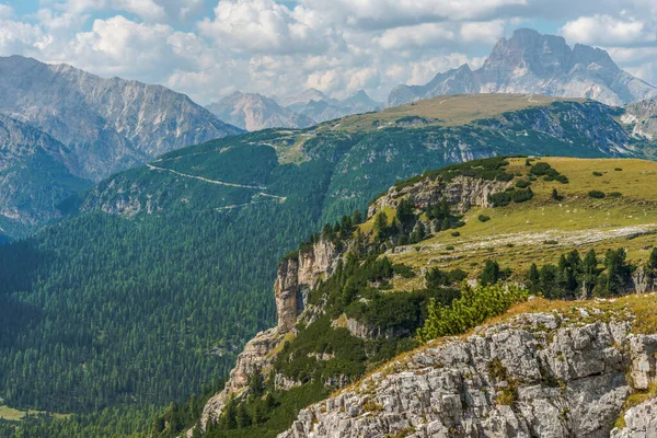 Vista Panorámica Cordillera Los Dolomitas Del Noreste Italia — Foto de Stock