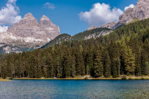 Picturesque Landscape Lake Misurna Italian Alps — Stock Photo, Image