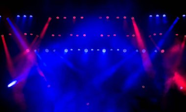 özel efektler ve fantastik lazer renkli disco göster