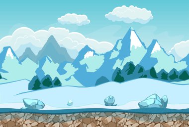 Kış manzarası ile sorunsuz arka plan