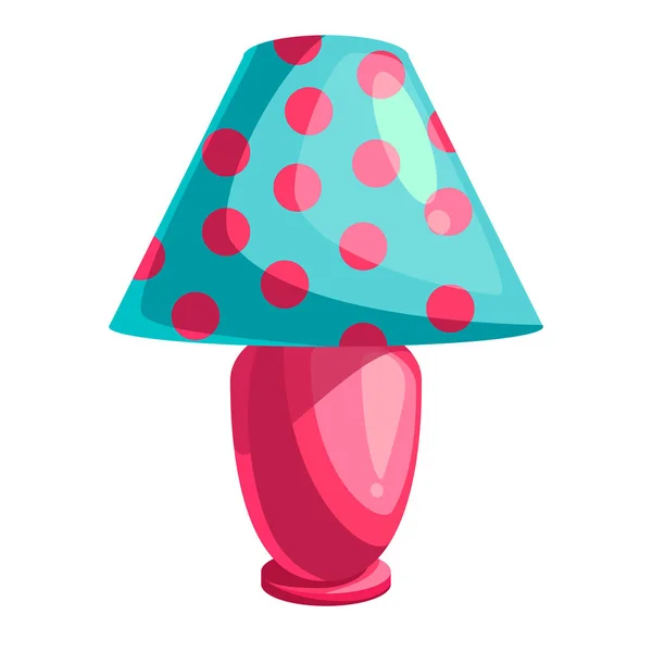 Lampe de table de dessin animé — Image vectorielle
