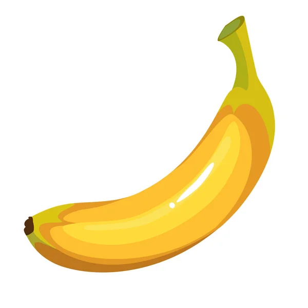 Kreslený žlutý banán — Stockový vektor