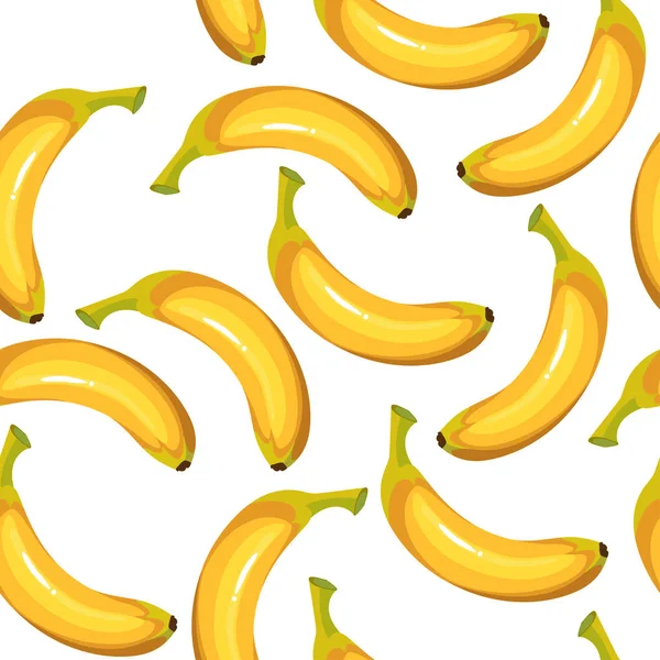 Textura sem costura de bananas — Vetor de Stock