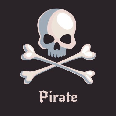 Korsan kafatası ve kemikler işareti
