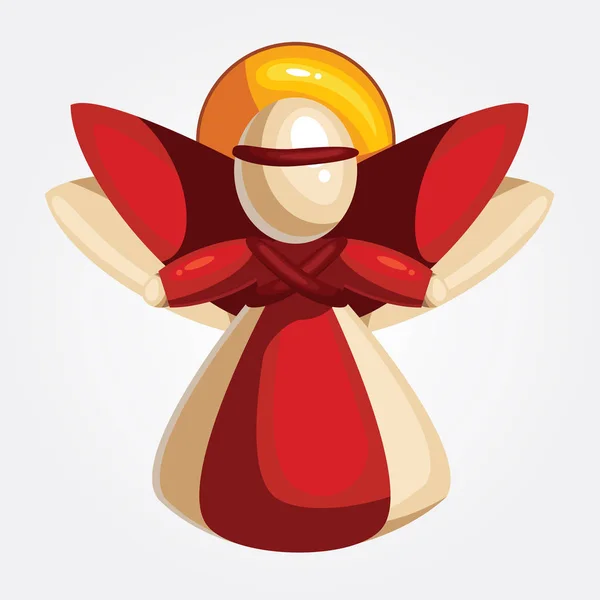 Illustration vectorielle d'un ange de Noël — Image vectorielle