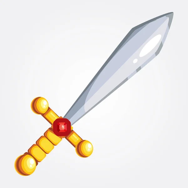 Illustration eines Vektor-Schwertes — Stockvektor
