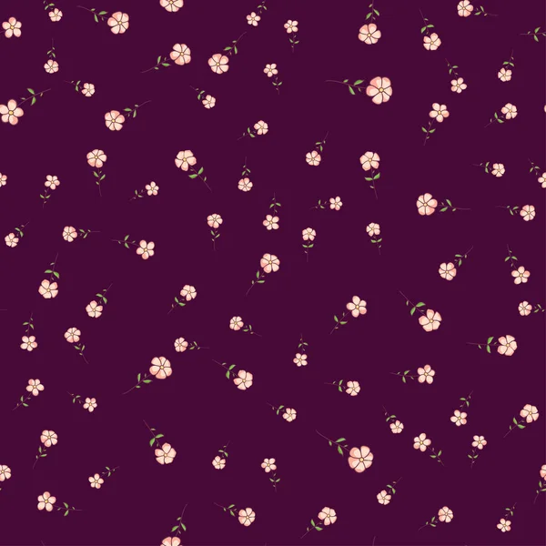 분홍색 꽃으로 모양은 패턴채우기 페이지 — 스톡 벡터