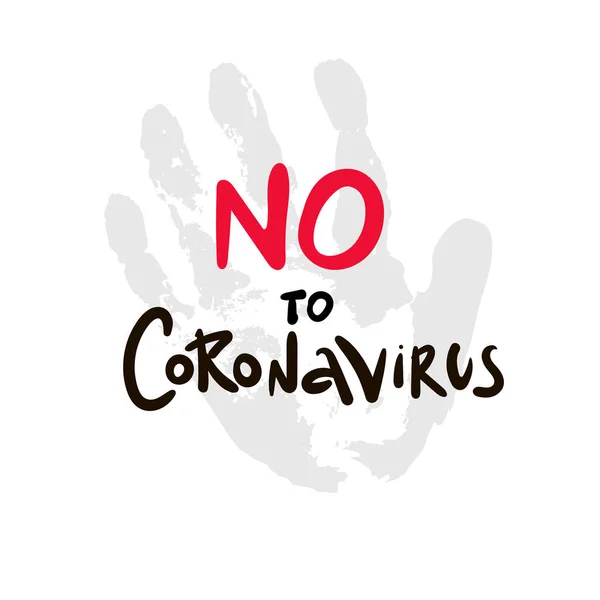 Ícone Com Sinal Proibido Vermelho Com Terra Lettering Coronavirus 2019 —  Vetores de Stock