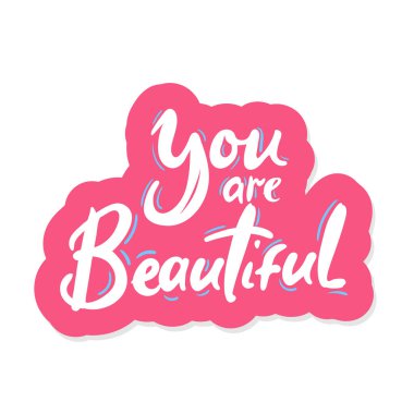 Sen vektörde güzel bir alıntısın. Hayat ve mutluluk için alıntılar yapıyorsun. pembe etiket