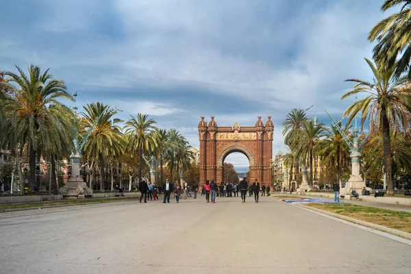 Barcelona triumph arch — Stock Fotó