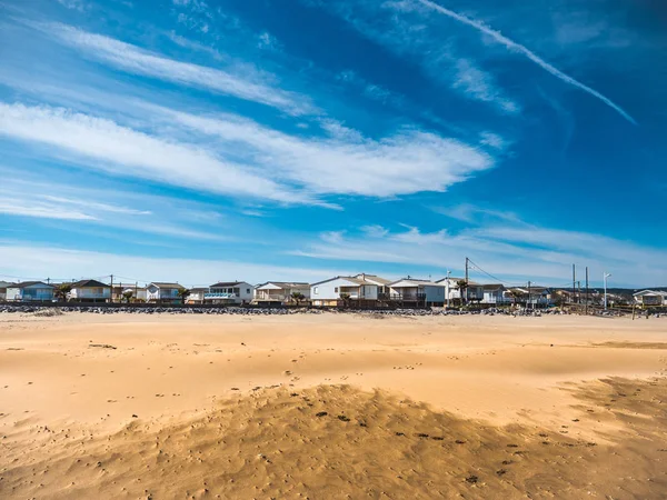 Strand vakantiehuizen in Gruissan — Stockfoto