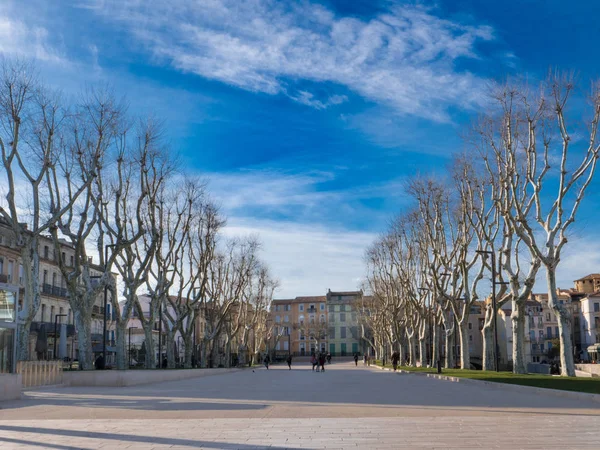 Cours Mirabeau központjában Narbonne — Stock Fotó