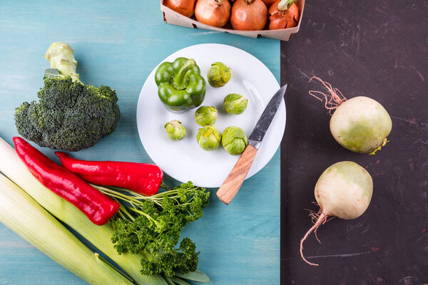 fresh seasonal vegetables 