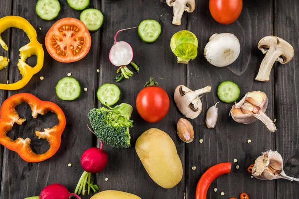 Fresh ripe vegetables — Stock Photo, Image