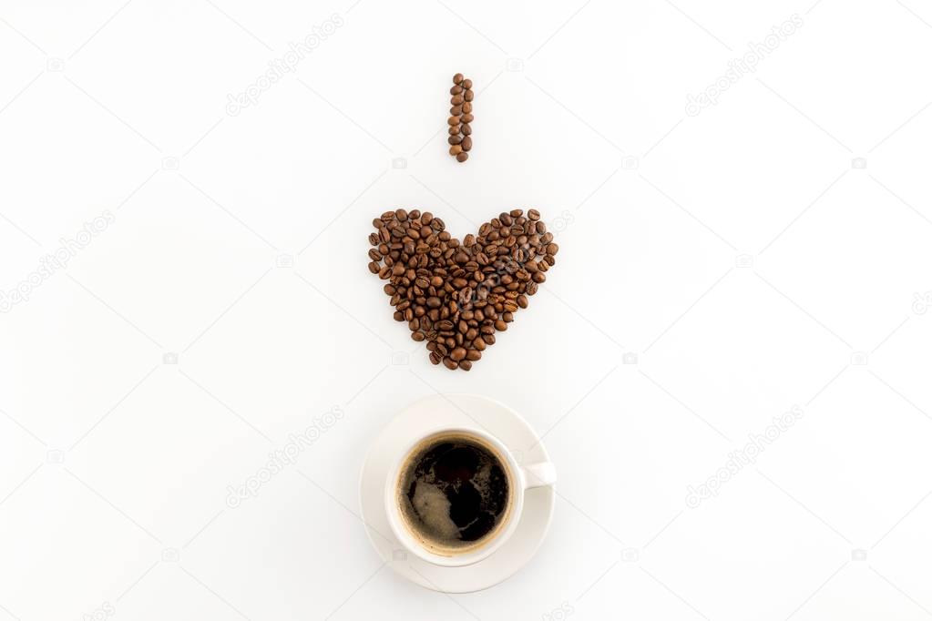 I love coffee concept