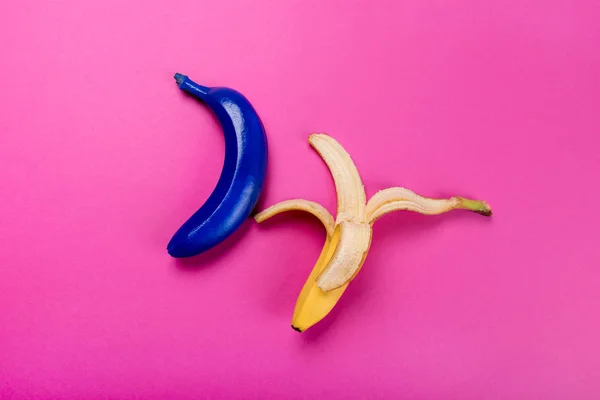 Coleção de bananas coloridas — Fotografia de Stock