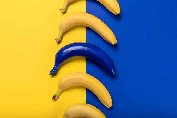 Coleção de bananas coloridas — Fotografia de Stock