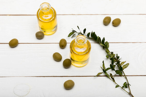 Olives and essential oil