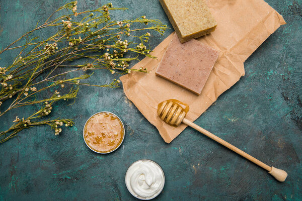 Ingredients for homemade cosmetics 