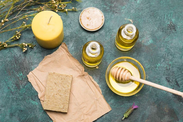 Ingredients for homemade cosmetics — Stock Photo, Image