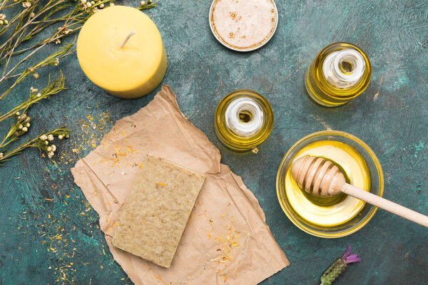 Ingredients for homemade cosmetics 