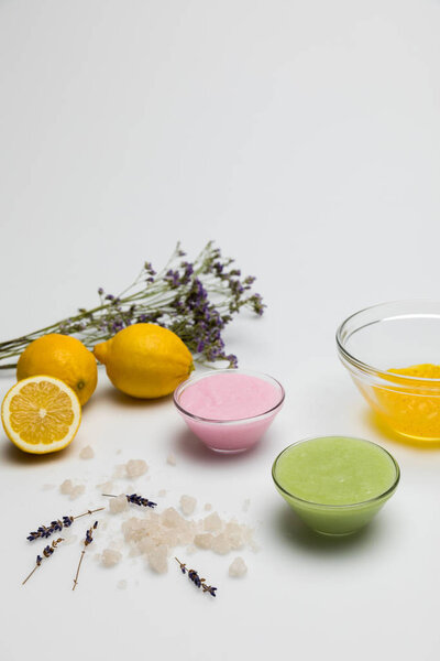 Ingredients for homemade cosmetics 